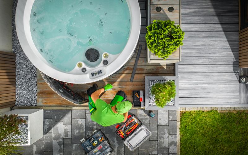 Hot Tub Electrical Wiring detail